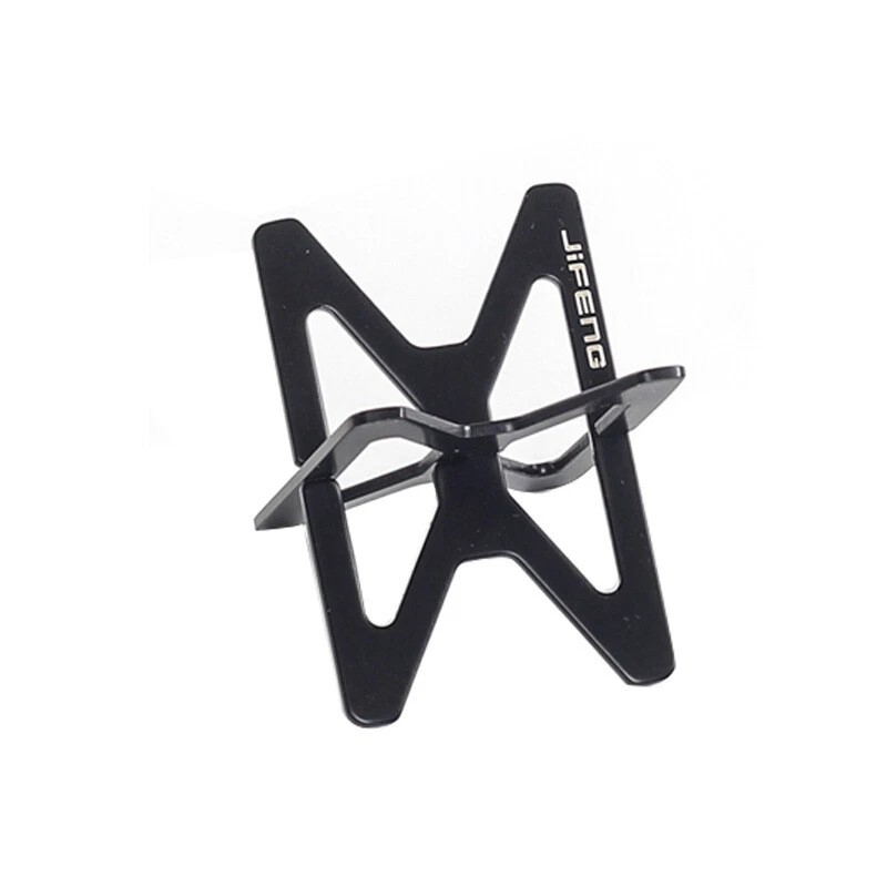 Cigar Holder Portable Stainless Steel Cross Foldable Display Stand with Leather Case Accessories Tools